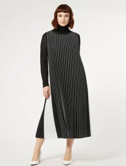 Maxikleid aus Sonnen-Plissee