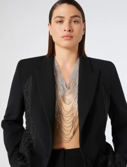 Mehrreihige Kette mit Strasssteinen