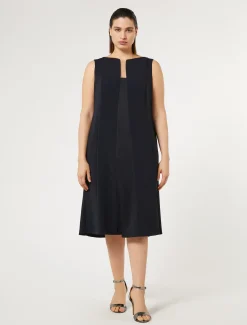 Midikleid aus Triacetat-Crêpe