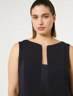 Midikleid aus Triacetat-Crêpe