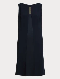 Midikleid aus Triacetat-Crêpe