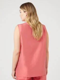 Oberteil aus leichtem Shantung