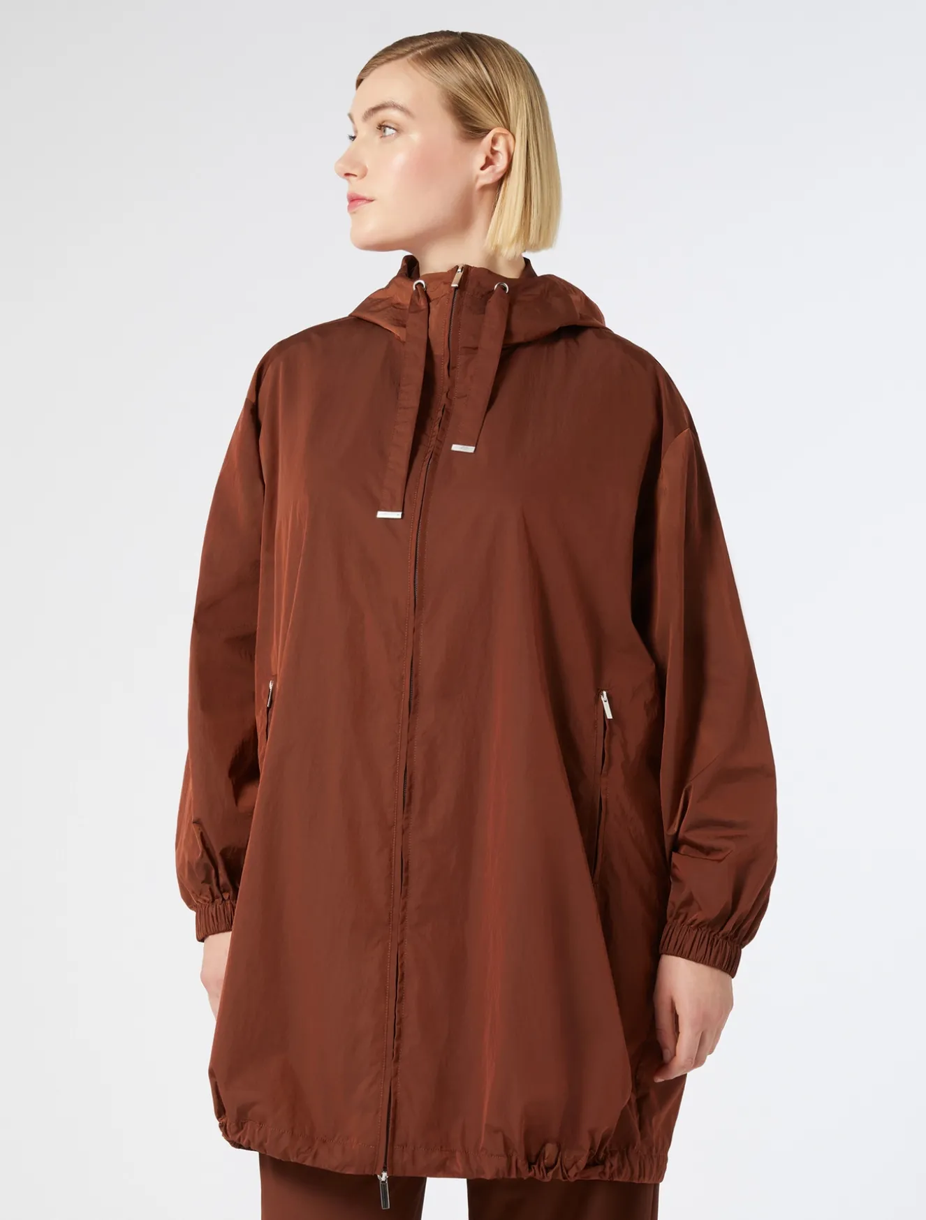 Parka aus Nylon-Canvas