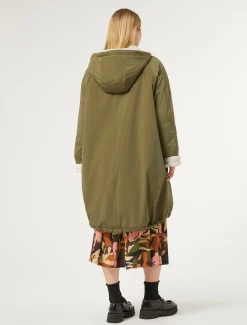 Parka aus wasserabweisendem Taft