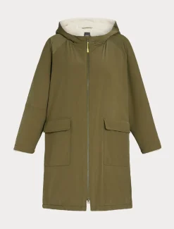 Parka aus wasserabweisendem Taft