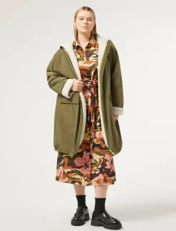 Parka aus wasserabweisendem Taft