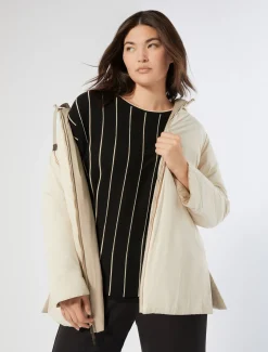 Parka aus wasserabweisendem, technischem Canvas