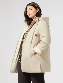 Parka aus wasserabweisendem, technischem Canvas