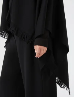 Pelerinenmantel aus Wolle