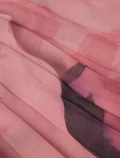 Plissierte Stola aus Georgette