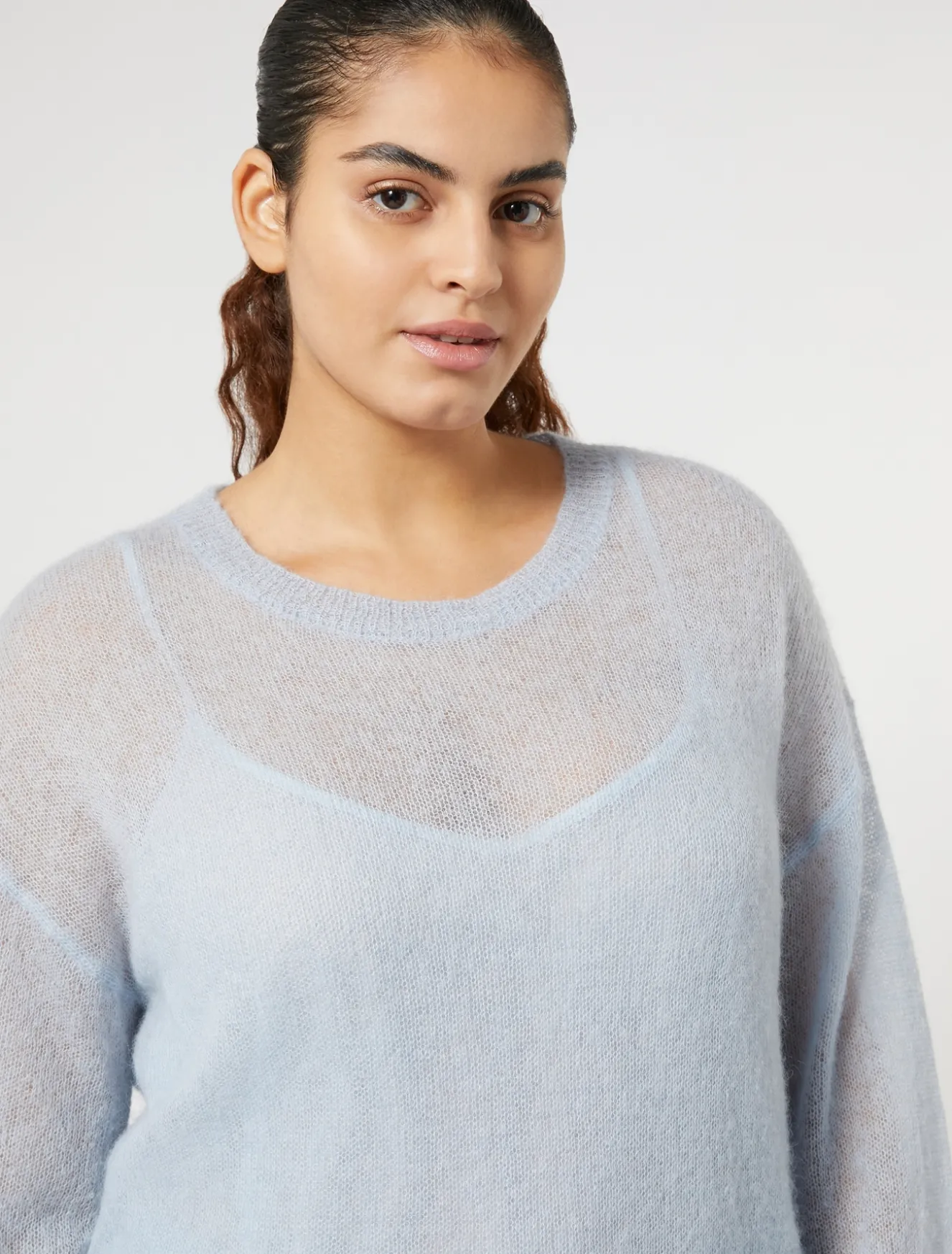 Pullover aus Alpaka und Mohair