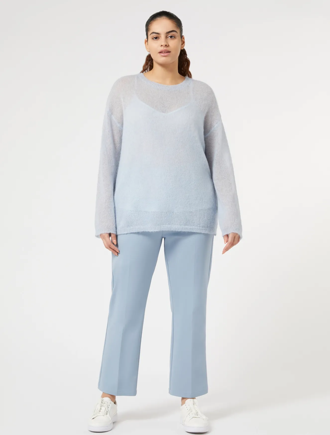 Pullover aus Alpaka und Mohair