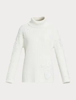 Pullover aus Baumwolle mit Stickereien