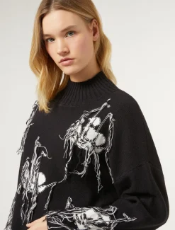 Pullover aus Jacquard-Wollmischung