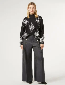 Pullover aus Jacquard-Wollmischung