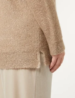 Pullover aus Mohair mit Pailletten