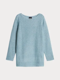 Pullover aus Mohair mit Pailletten