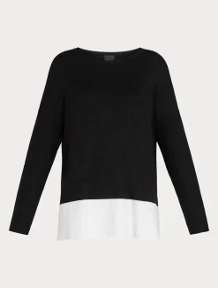 Pullover aus Viskose mit Stretchanteil