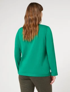 Pullover aus Viskose mit Stretchanteil