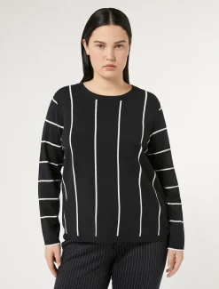 Pullover aus Viskose mit Stretchanteil