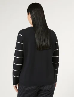 Pullover aus Viskose mit Stretchanteil