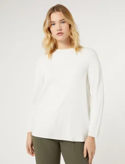 Pullover aus Viskose mit Stretchanteil