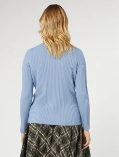 Pullover aus Viskose mit Stretchanteil