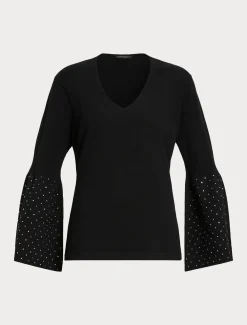 Pullover aus Viskose mit Stretchanteil