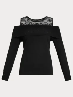 Pullover aus Viskose mit Stickerei