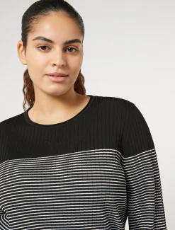 Pullover aus Viskose mit Stretchanteil