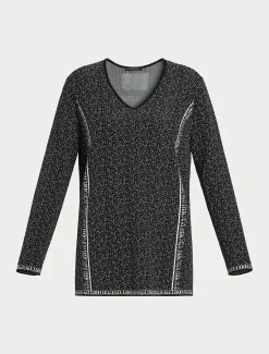 Pullover aus Viskose-Jacquard