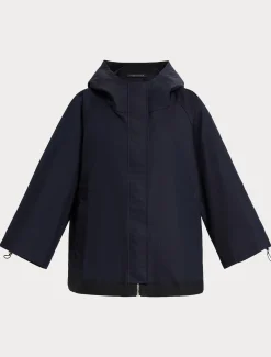 Regenmantel aus wasserabweisendem Twill