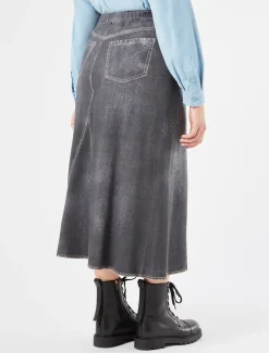 Rock aus bedrucktem Sweatjersey