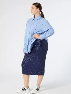 Rock aus besticktem Tüll