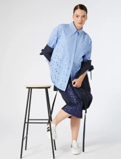 Rock aus besticktem Tüll