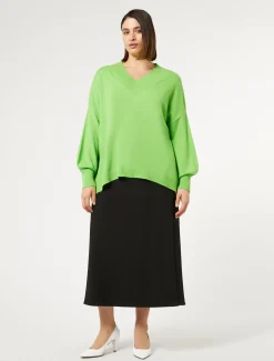 Rock aus Crêpe-Satin