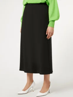 Rock aus Crêpe-Satin