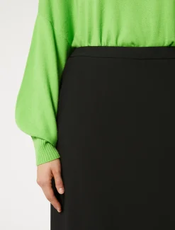 Rock aus Crêpe-Satin