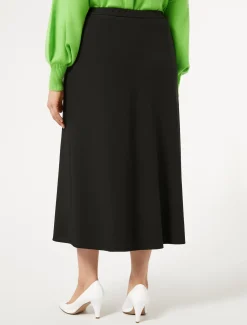 Rock aus Crêpe-Satin