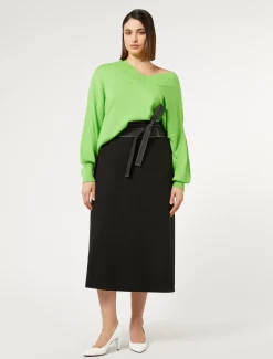 Rock aus Crêpe-Satin