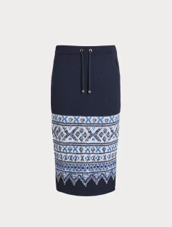 Rock aus Jacquard-Jersey