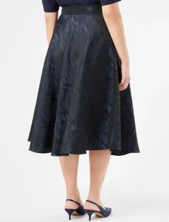 Rock aus Jacquard-Stoff