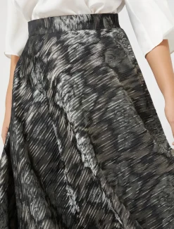 Rock aus Jacquard-Stoff