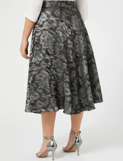 Rock aus Jacquard-Stoff