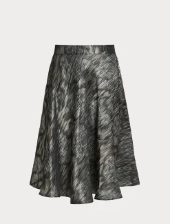 Rock aus Jacquard-Stoff