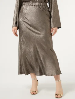 Rock aus laminiertem Chiffon