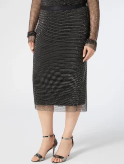 Rock aus Netzgewebe mit Strass