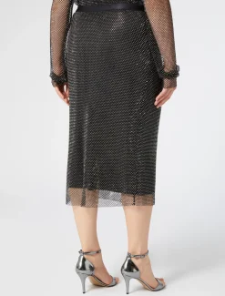 Rock aus Netzgewebe mit Strass