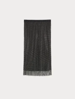 Rock aus Netzgewebe mit Strass