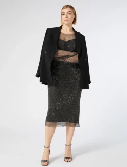 Rock aus Netzgewebe mit Strass